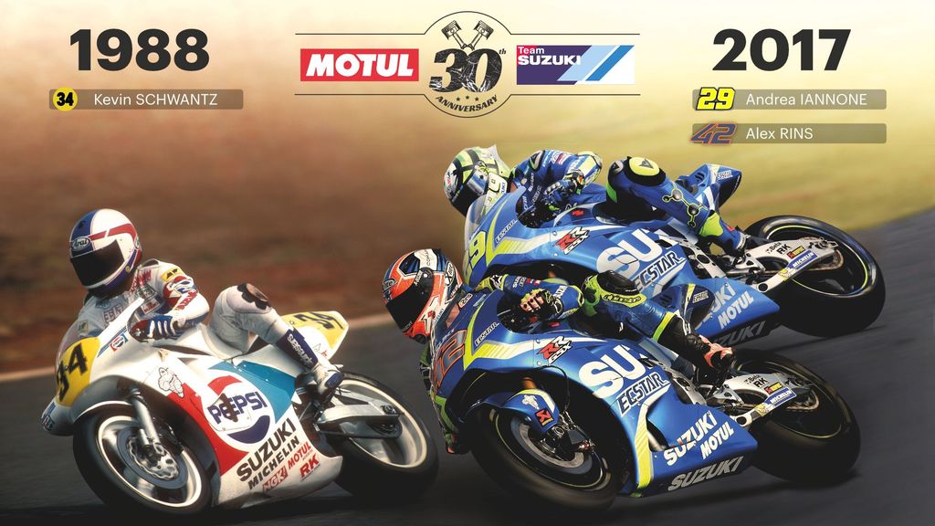 Motul y Suzuki celebran 30 años de colaboración en MotoGP