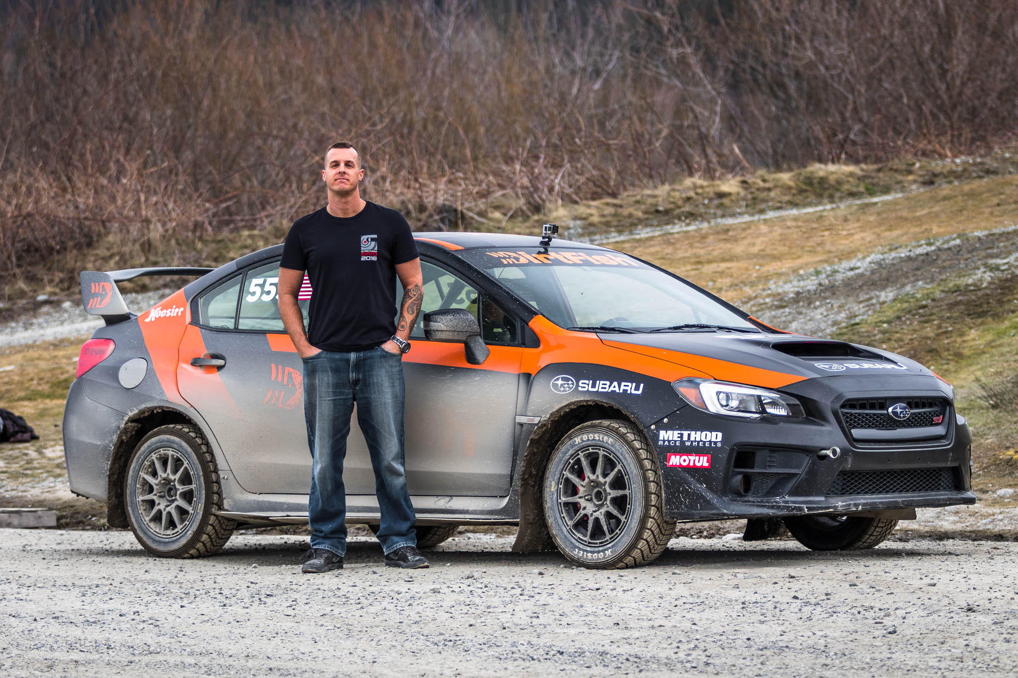 Gymkhana ace Mike Pateras gets to grips at the DirtFish Rally School