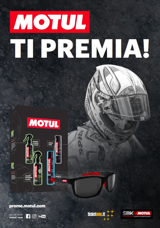 Promozione Motul e TicketOne per il WorldSBK 2019