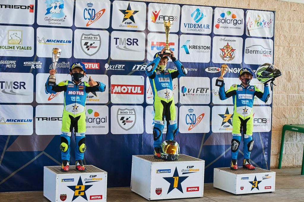 Ambos pilotos fueron los referentes en Minimotos y MiniGP, respectivamente, de la nueva cita de la Cup Dani Rivas 2020 en tierras aragonesas
