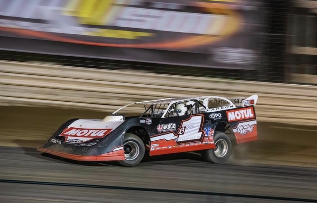 DIRT RACER BRENT LARSON: “WE’RE A SECOND FASTER THAN THE NASCAR GUYS”