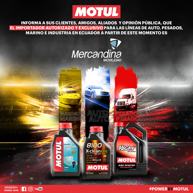 Motul Que hay de nuevo? NUEVO IMPORTADOR EN ECUADOR
