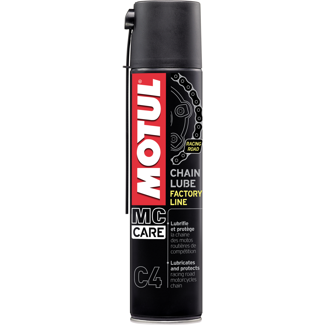 thumbnail image 2 of Motul Factory Line Chain Lube – 9.3oz, White Lubricant For O/X/Z-Ring Motorcycle Chains, Road Racing Use 2 of 9